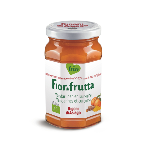 Mandarijn kurkuma fruitspread bio Fiordifrutta/Rigoni
