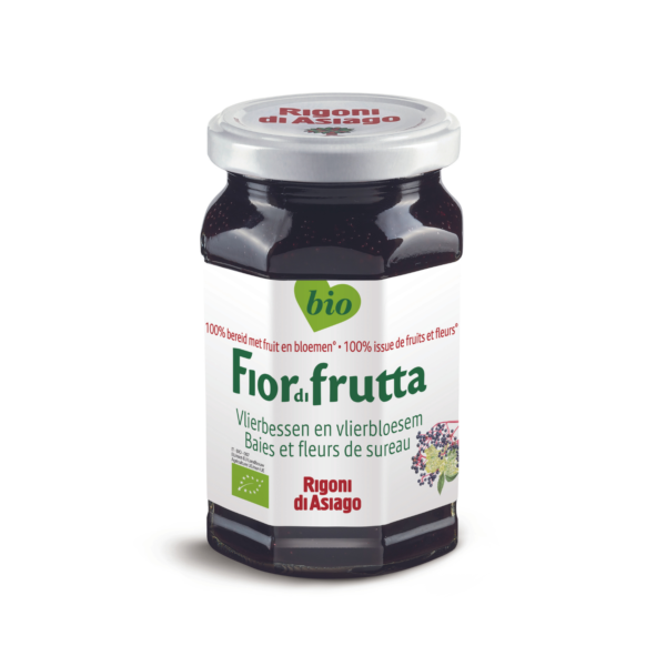 Vlierbessen met vlierbloesem fruitbeleg bio Fiordi Frutta/Rigoni