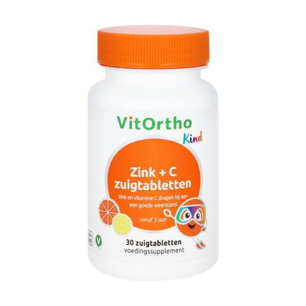 Zink + C zuigtabletten Kind Vitortho