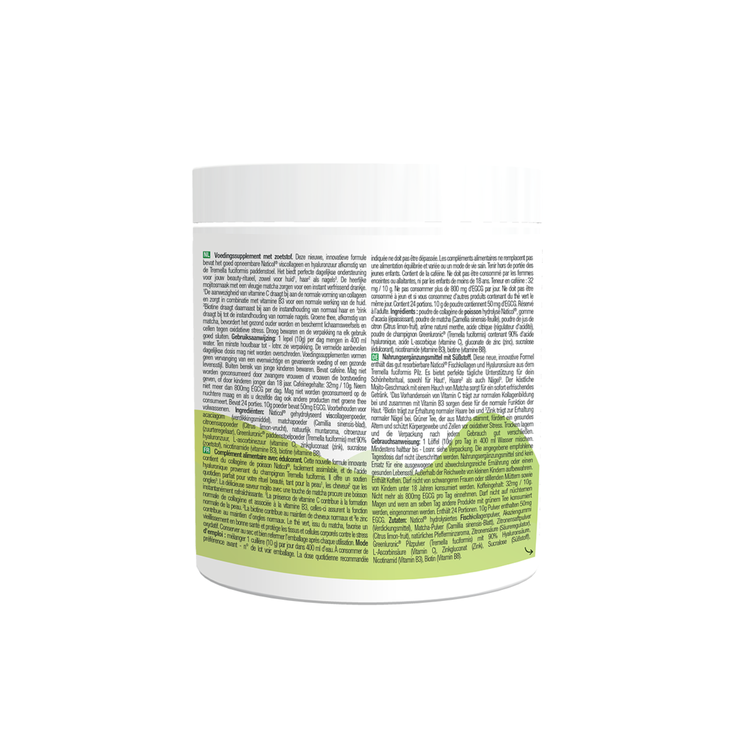 Feel Beautiful Viscollageen Matcha/Mojito Purasana - Afbeelding 2