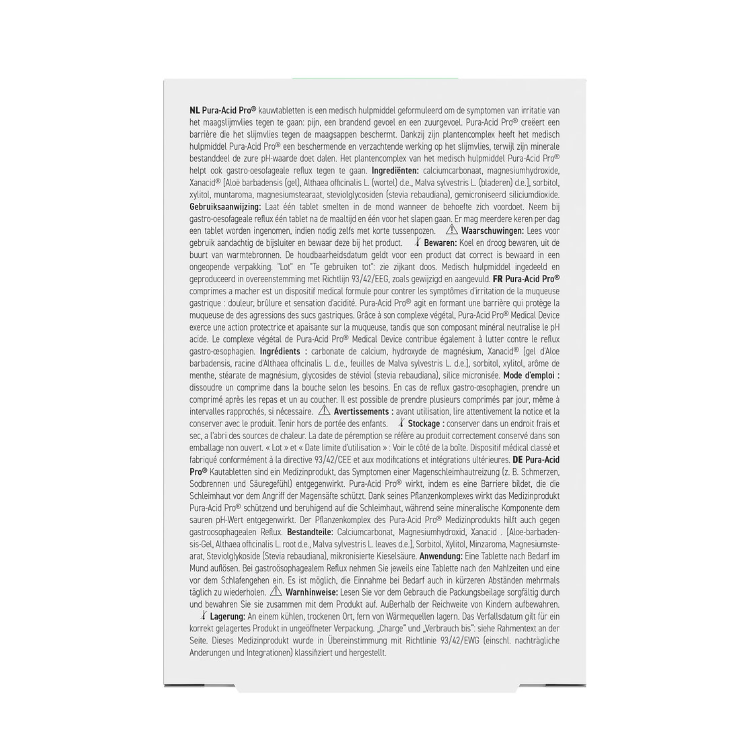 Pura-Acid Pro Kauwtabletten Purasana - Afbeelding 2