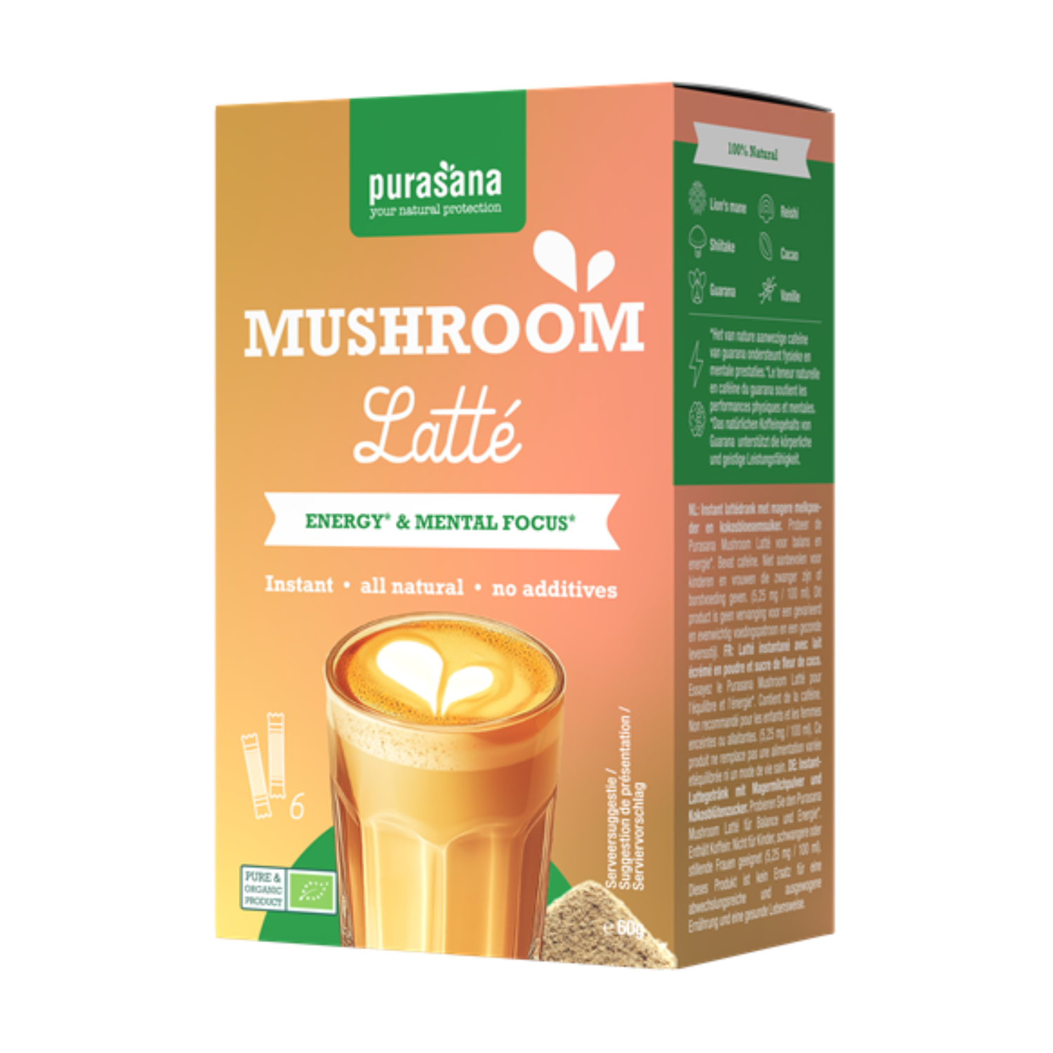Instant Mushroom Latte bio Purasana