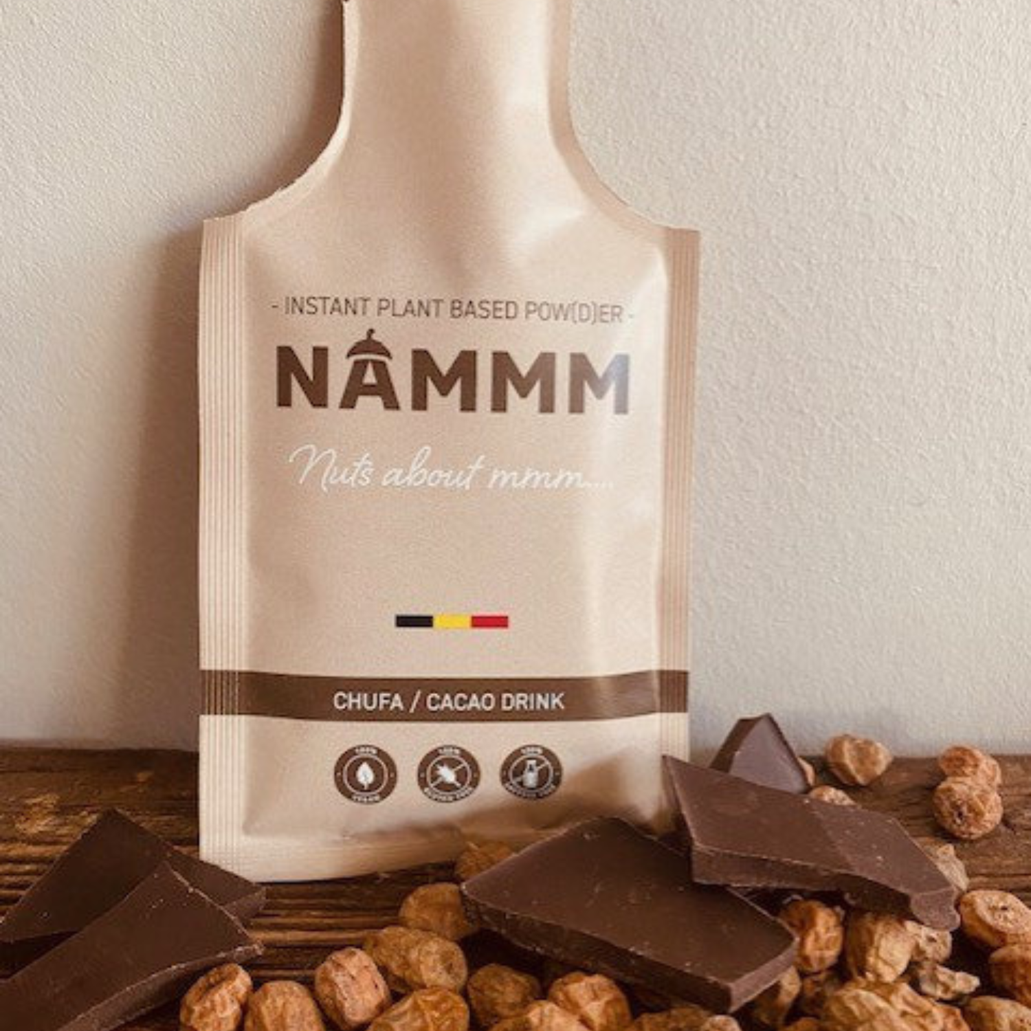 Nammm Plantaardig instant poeder voor Chufadrank CACAO (chocolade) - Afbeelding 5