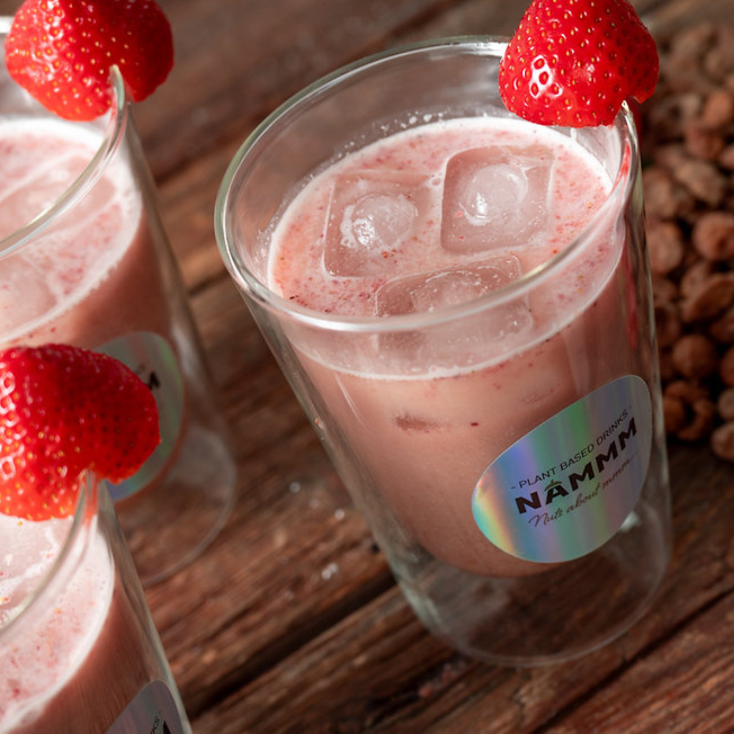 Nammm Plantaardig instant poeder voor Chufadrank AARDBEI - Afbeelding 2