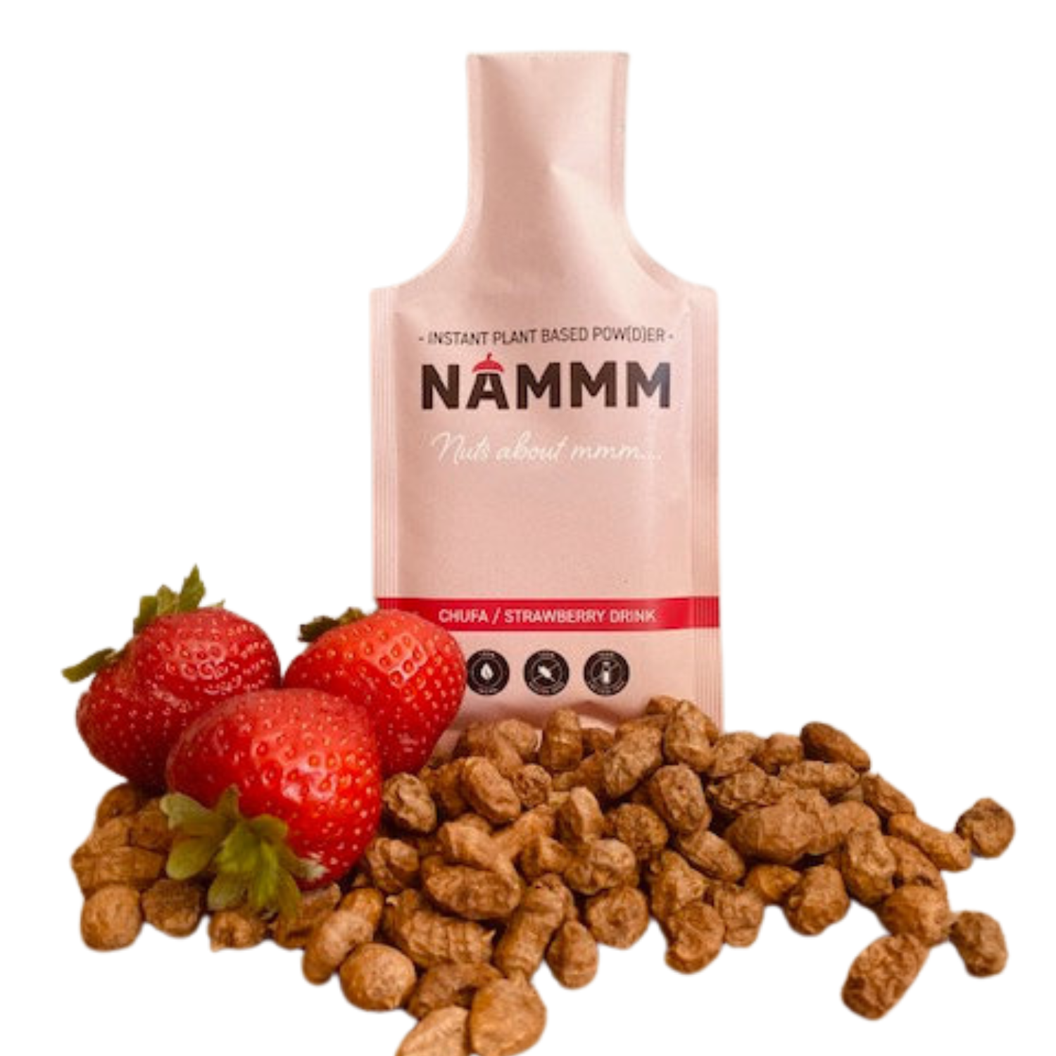 Nammm Plantaardig instant poeder voor Chufadrank AARDBEI