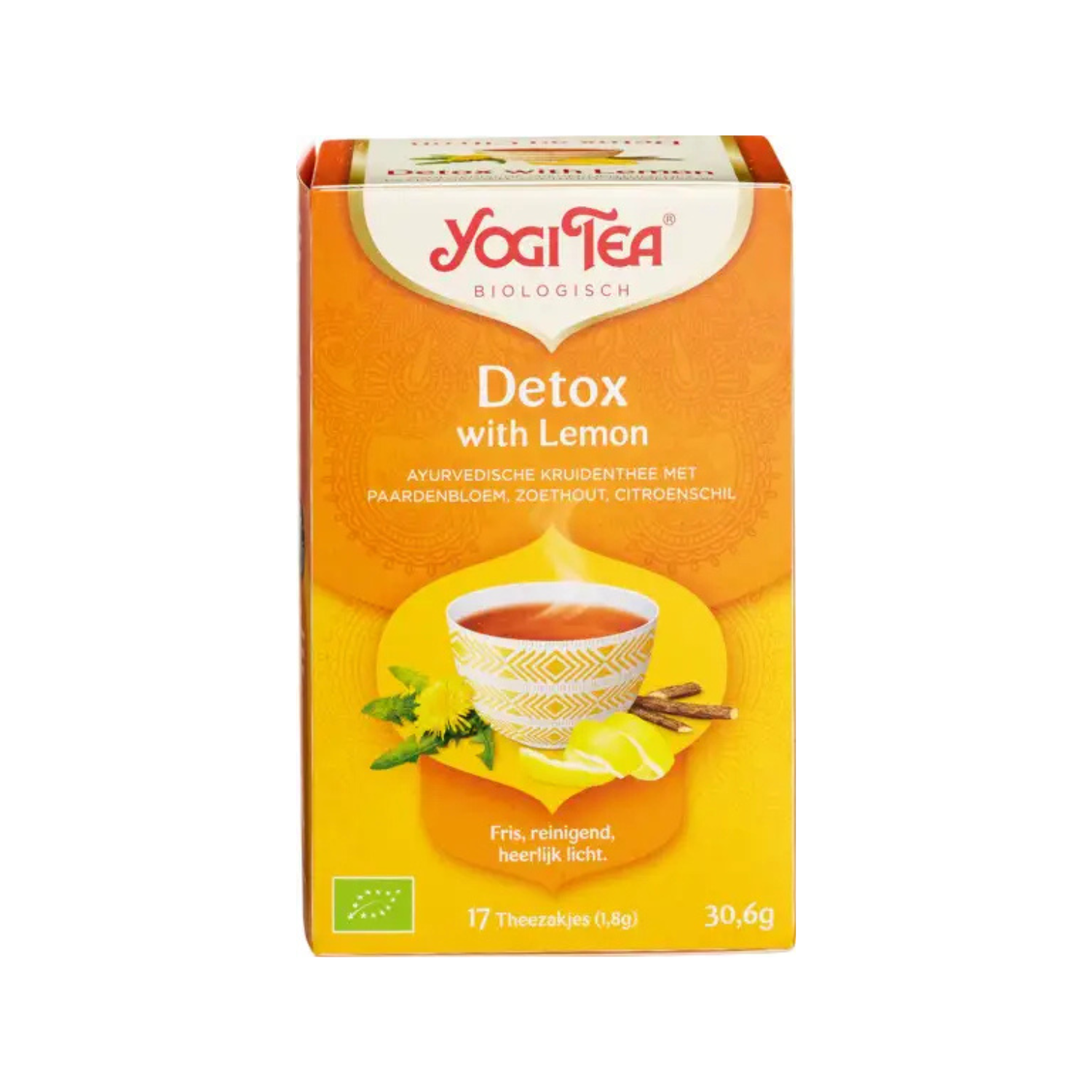 Detox with lemon tea Yogi bio