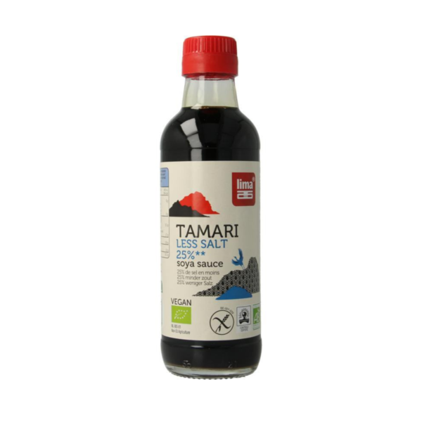 Tamari 25% minder zout bio Lima