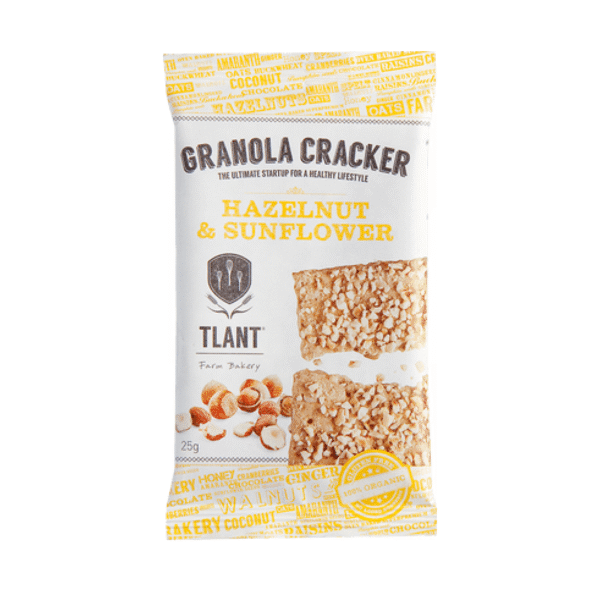 Granola cracker hazelnut en sunflower Tlant bio