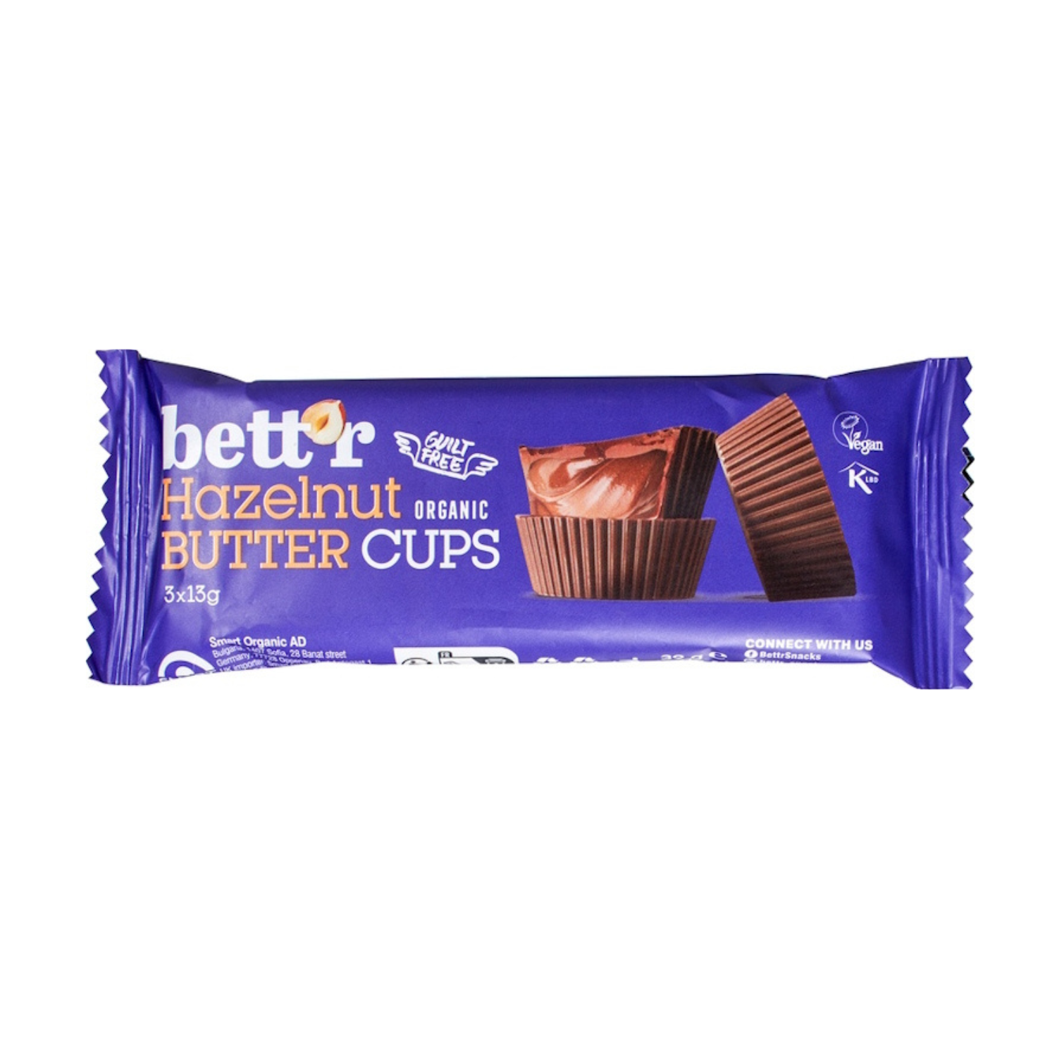 Hazelnut butter cups Bettr bio