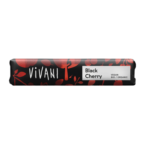 Chocoladereepje to go Vivani Black Cherry bio
