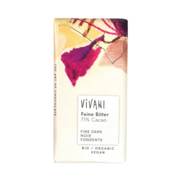 Pure chocolade 71% mini reepje Vivani bio