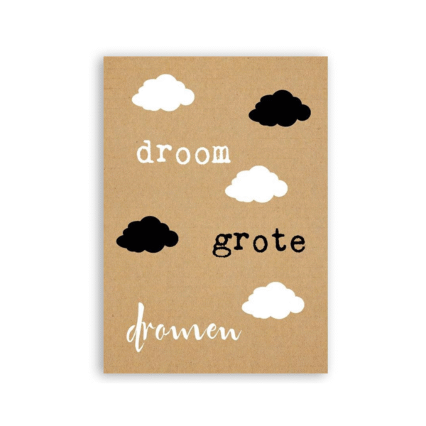 Ansichtkaart 'droom grote dromen' ZintenZ