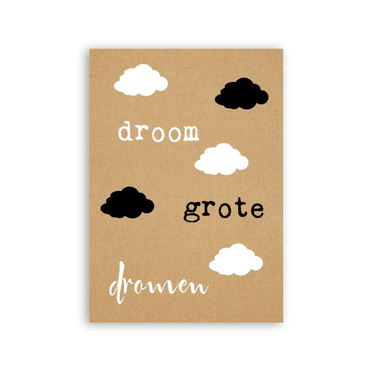 Ansichtkaart 'droom grote dromen' ZintenZ