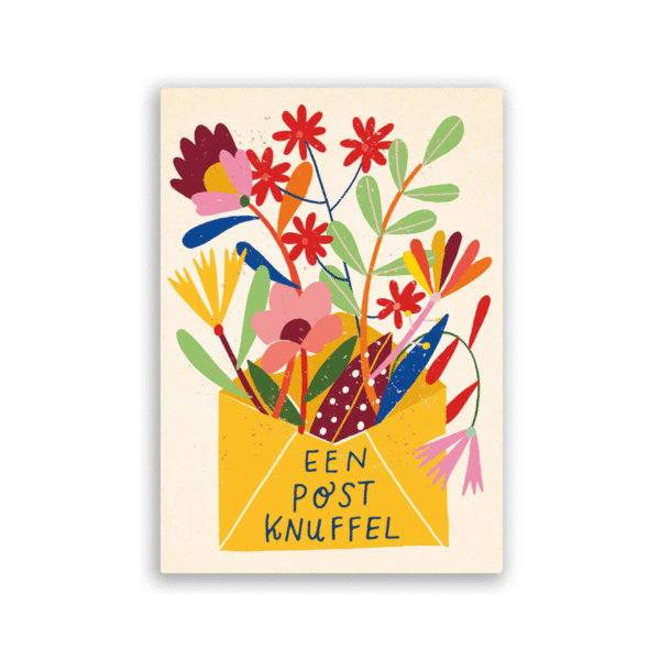 Ansichtkaart 'Een post knuffel' ZintenZ