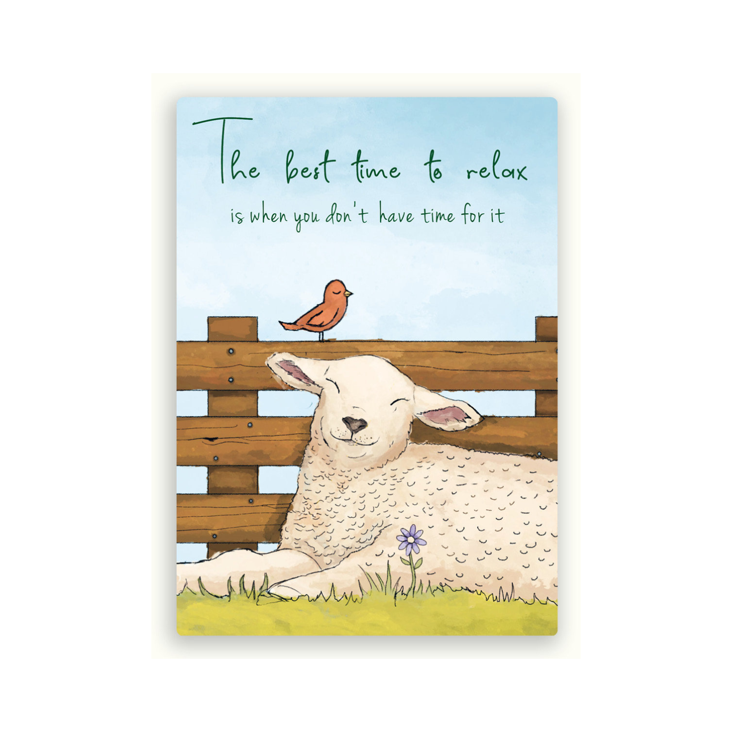 Ansichtkaart 'The best time' Zintenz