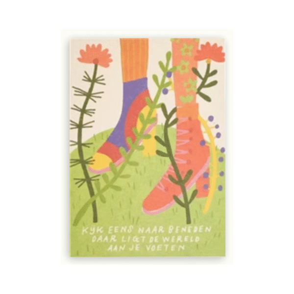 Ansichtkaart 'de wereld' ZintenZ