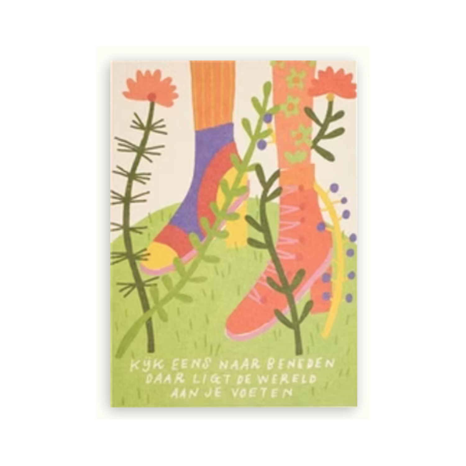 Ansichtkaart 'de wereld' ZintenZ