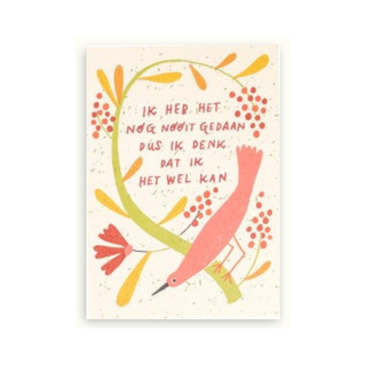 Ansichtkaart 'ik denk dat ik' ZintenZ