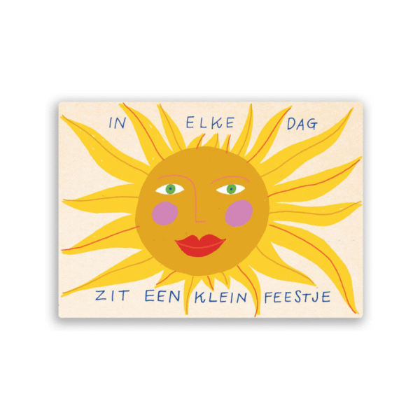Ansichtkaart 'elke dag' ZintenZ