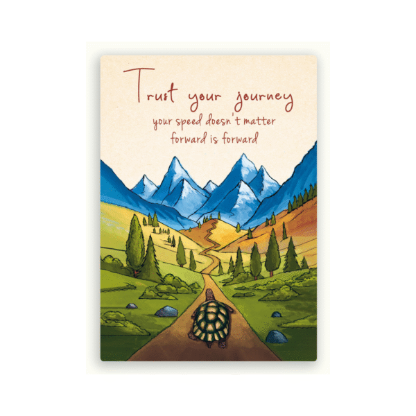 Ansichtkaart 'trust your journey' ZintenZ