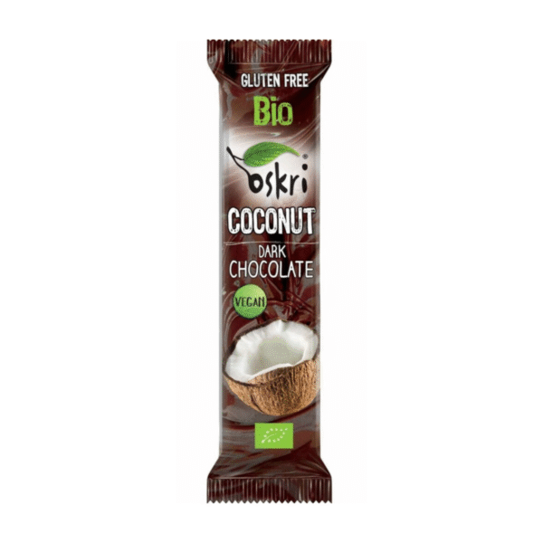 Kokosbar met pure chocolade bio Oskri