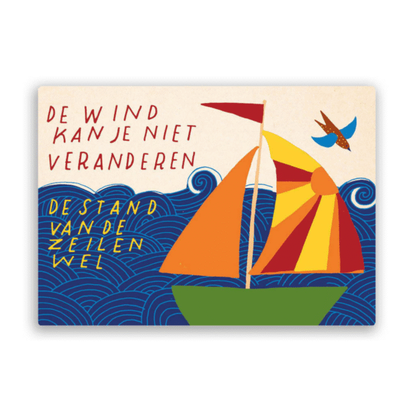 Ansichtkaart 'Wind veranderen' ZintenZ
