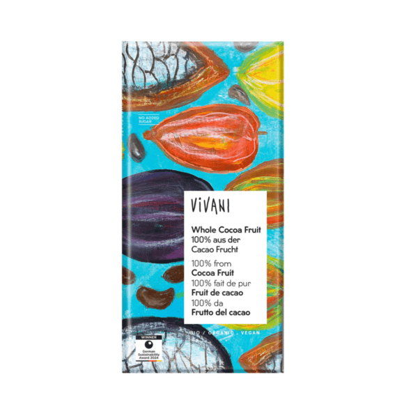 Chocolade puur whole cacao fruit bio Vivani