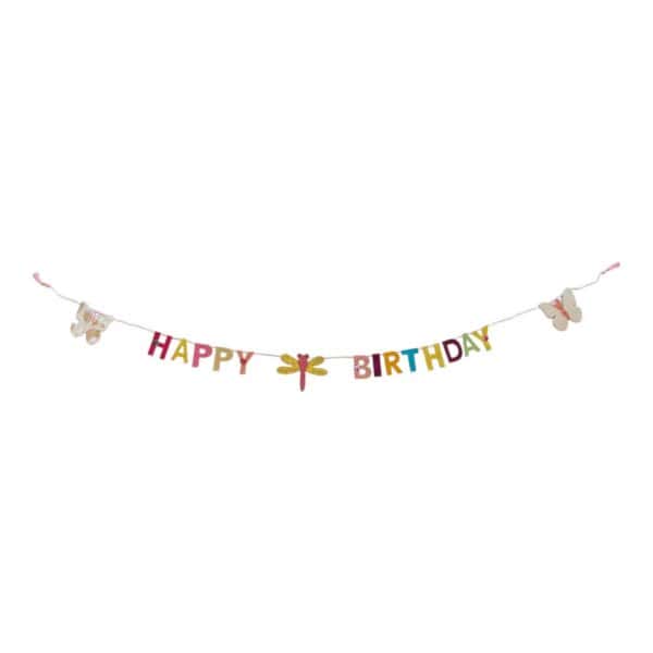 Slinger “Happy Birthday” van lokta-papier