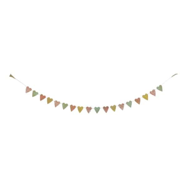 Slinger “Hartjes pastel ” van lokta-papier