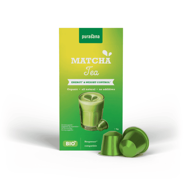 Instant Matcha Groene Thee Capsules bio Purasana