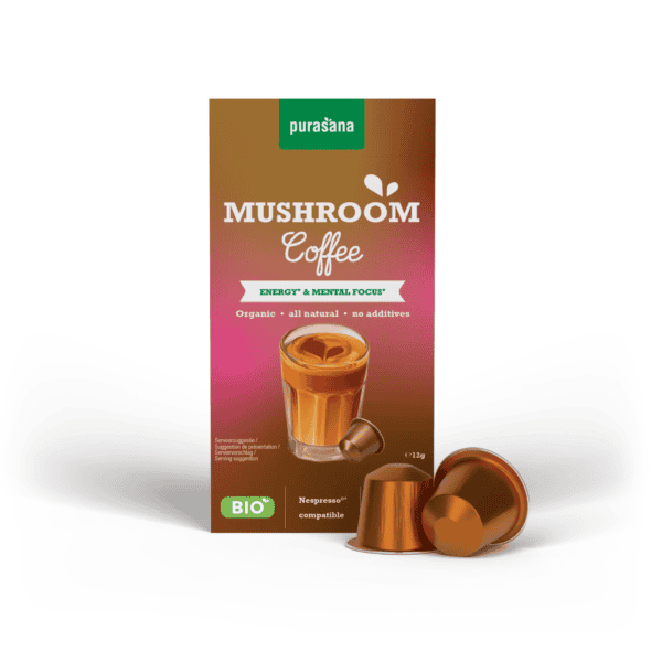 Instant Mushroom coffee Capsules bio Purasana
