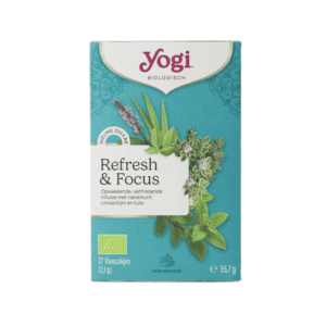 Kruidenthee Refresh en focus bio Yogi Tea